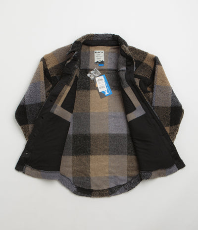 Kavu Womens Northern Sky Shirt Jacket in Nightshade Plaid