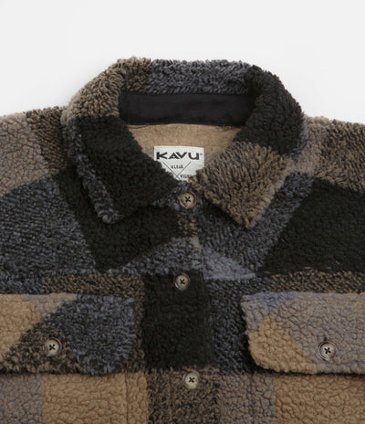 Kavu Womens Northern Sky Shirt Jacket in Nightshade Plaid