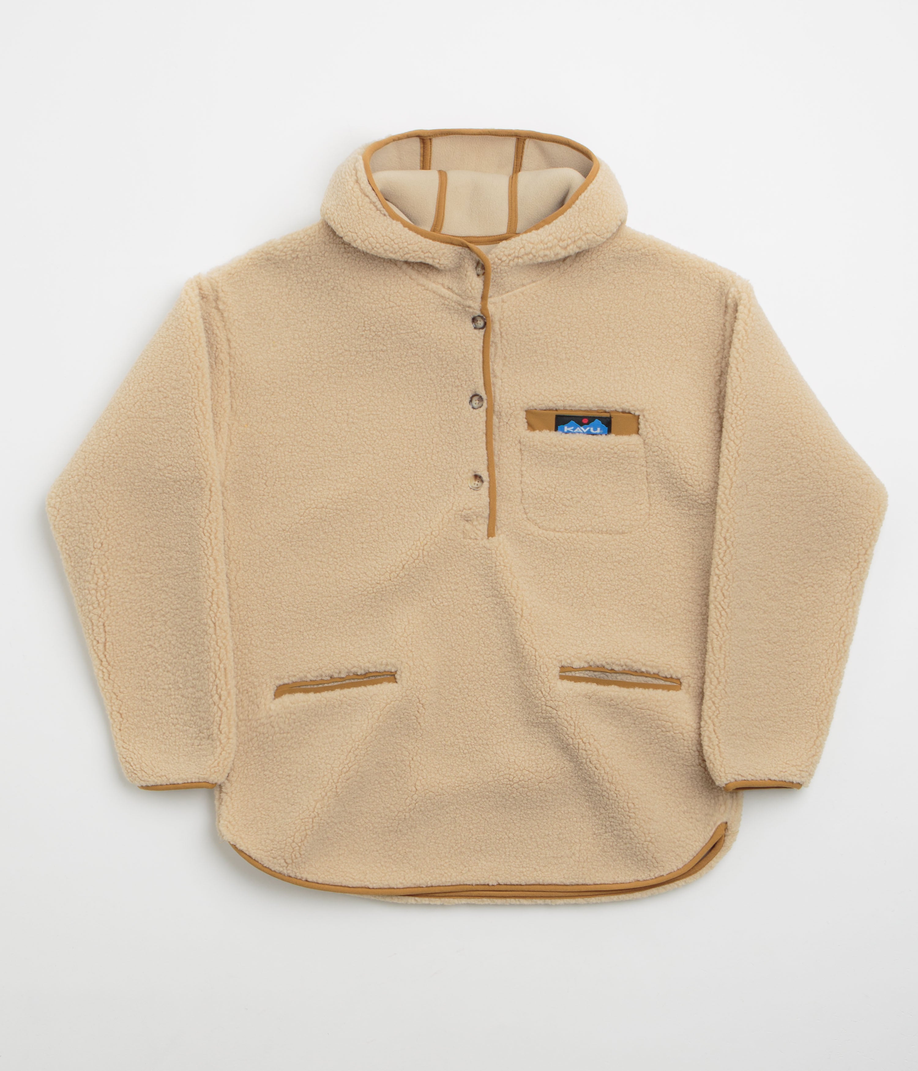 Kavu Womens Roselake Hooded Fleece in Oatmeal
