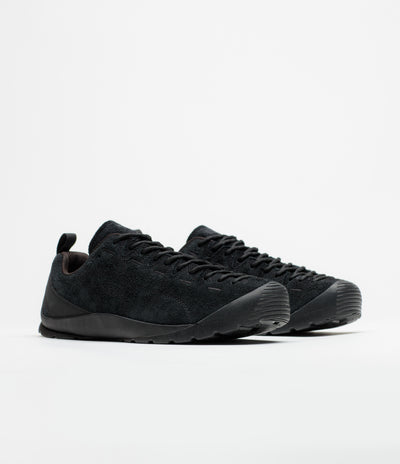 Keen Jasper Shoes in Hairy Black and Black