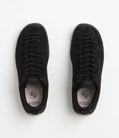 Keen Jasper Shoes in Hairy Black and Black