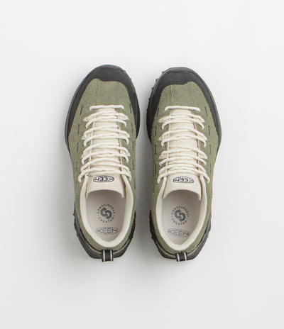 Keen Jasper Zionic Shoes in Dark Olive and Birch