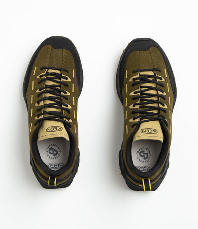 Keen Jasper Zionic Shoes - Dark Olive / Khaki