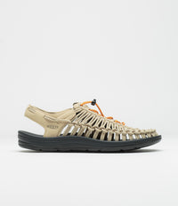 Keen Uneek Sandals in Safari and Orange Peel