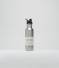 Klean Kanteen Classic 800ml Sports Cap Bottle in Brushed Stainless