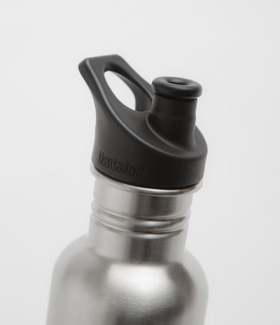 Klean Kanteen Classic 800ml Sports Cap Bottle in Brushed Stainless