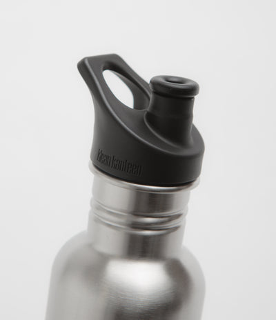 Klean Kanteen Classic 800ml Sports Cap Bottle - Brushed Stainless