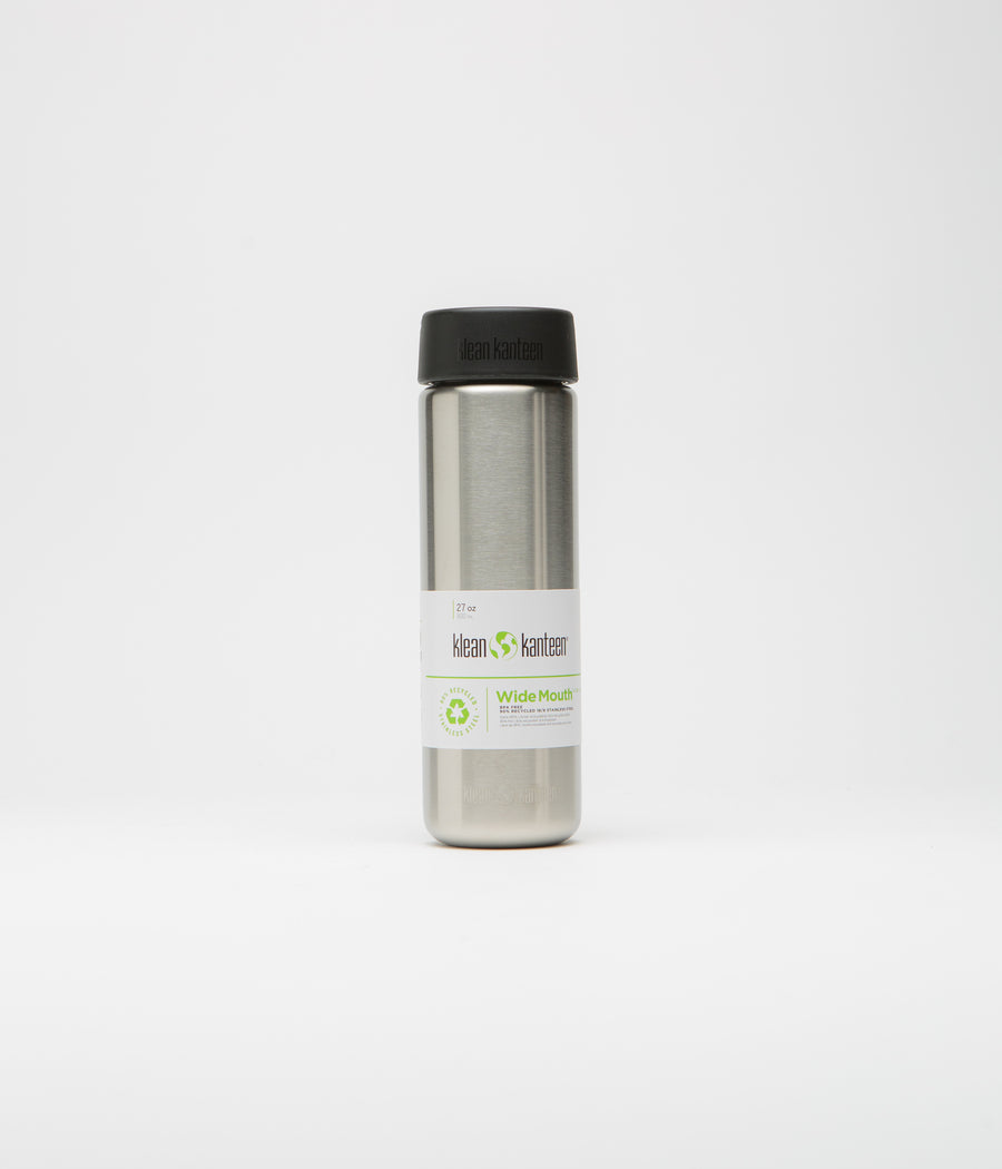 Klean Kanteen Wide Mouth 800ml Flask - Brushed Stainless