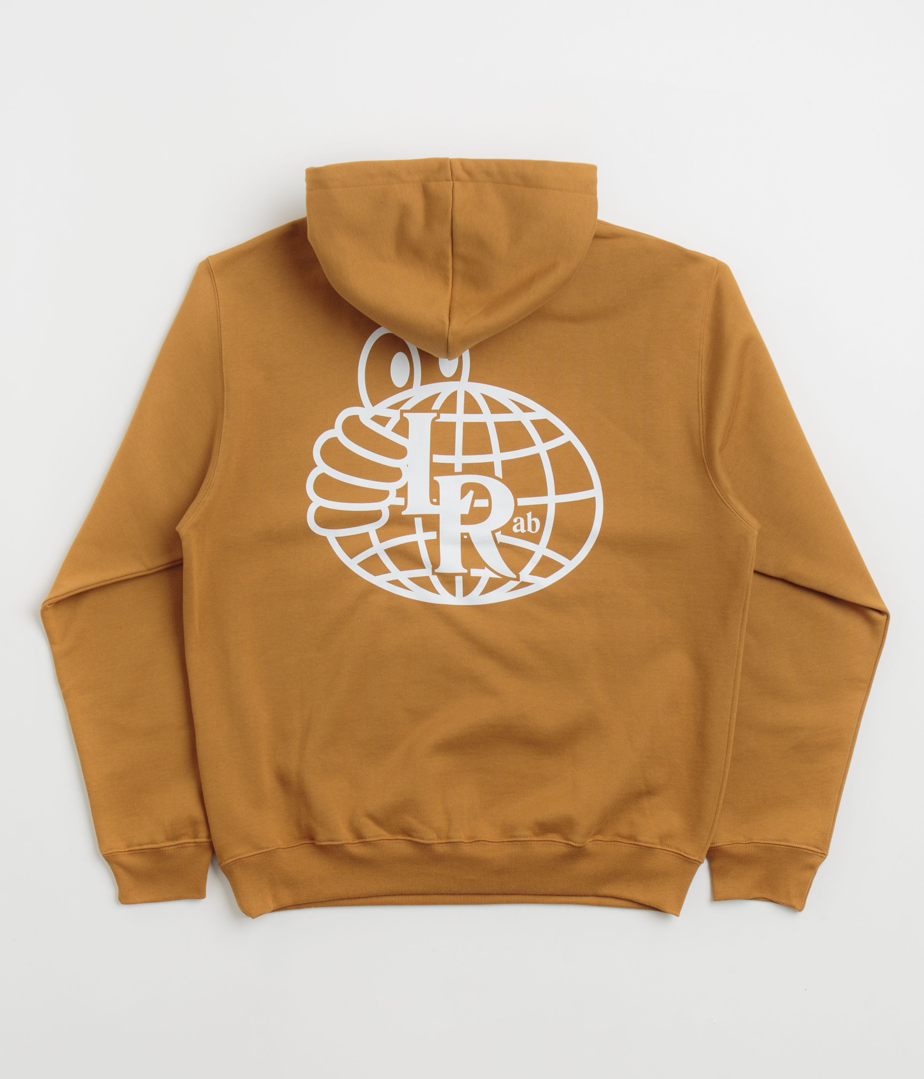 Last Resort AB Atlas Monogram Hoodie in Golden Brown and White