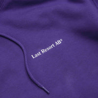Last Resort AB Atlas Monogram Hoodie in Heliotrope and White thumbnail