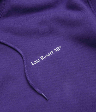 Last Resort AB Atlas Monogram Hoodie in Heliotrope and White