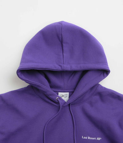 Last Resort AB Atlas Monogram Hoodie in Heliotrope and White