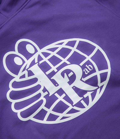 Last Resort AB Atlas Monogram Hoodie in Heliotrope and White