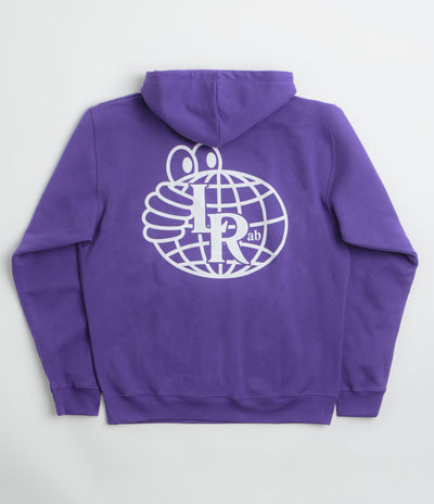 Last Resort AB Atlas Monogram Hoodie in Heliotrope and White
