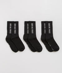 Last Resort AB Break Free Socks (3 Pack) in Black and White