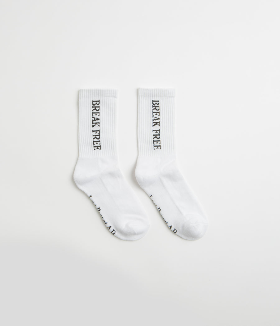 Last Resort AB Break Free Socks in White and Black