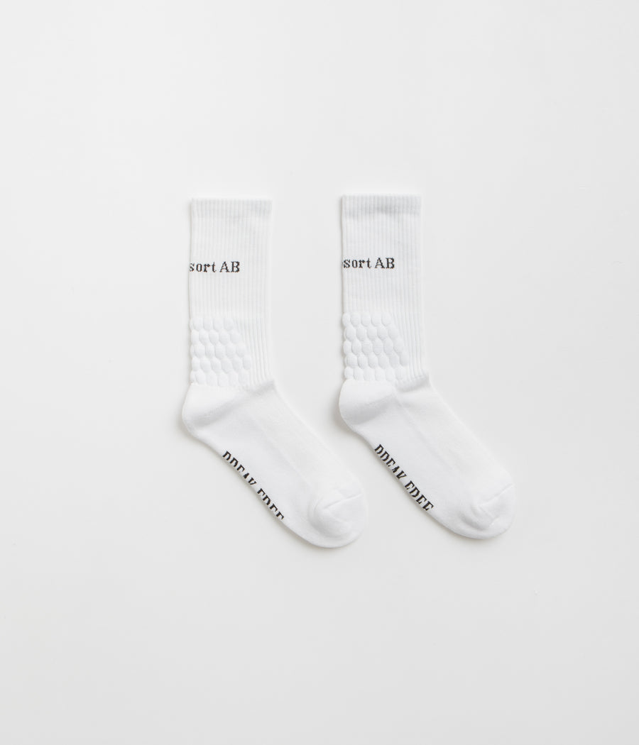 Last Resort AB Bubble Socks in White and Black