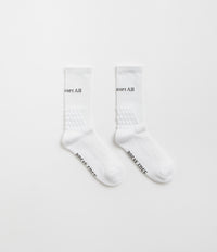 Last Resort AB Bubble Socks in White and Black