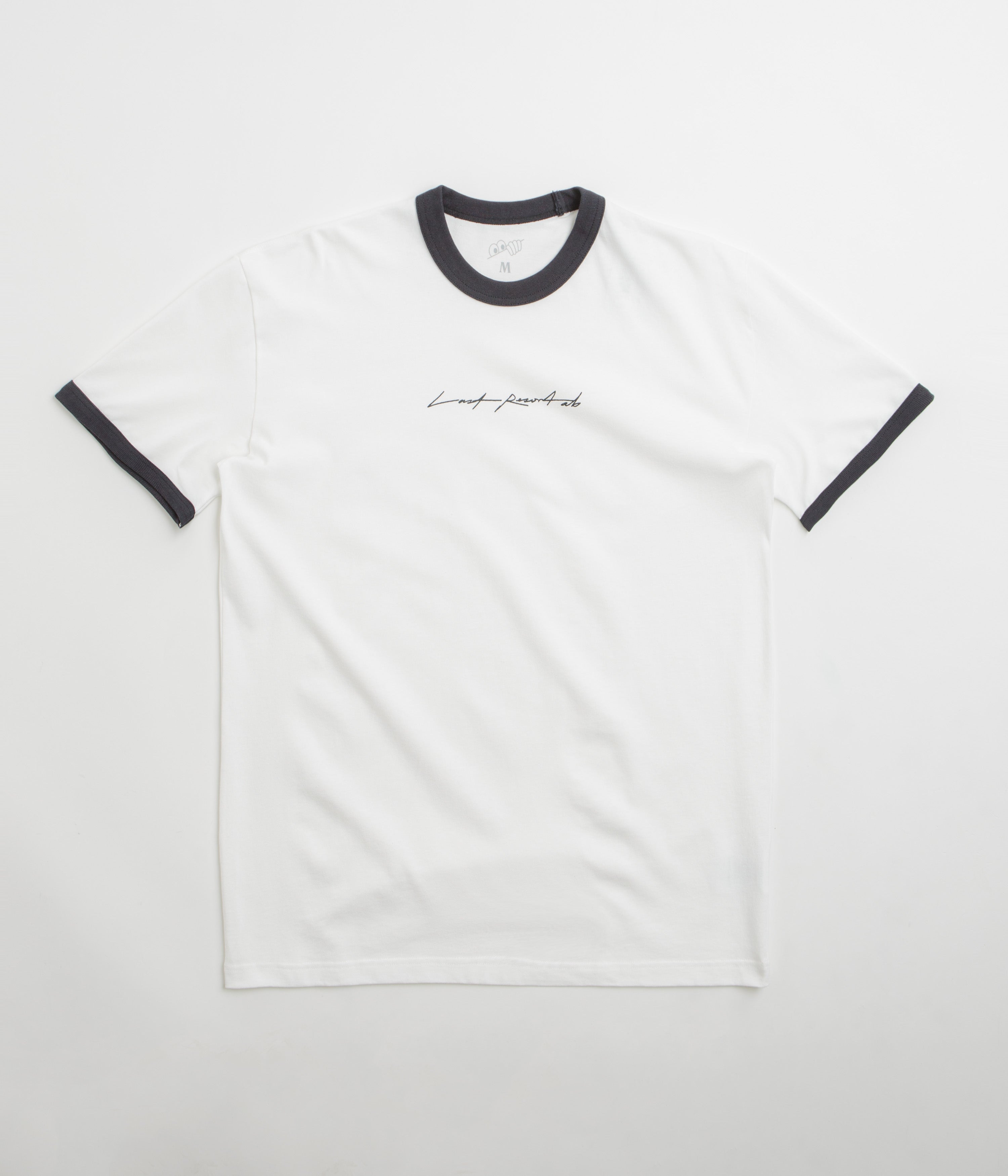 Last Resort AB Signature Ringer T-Shirt in White and Black