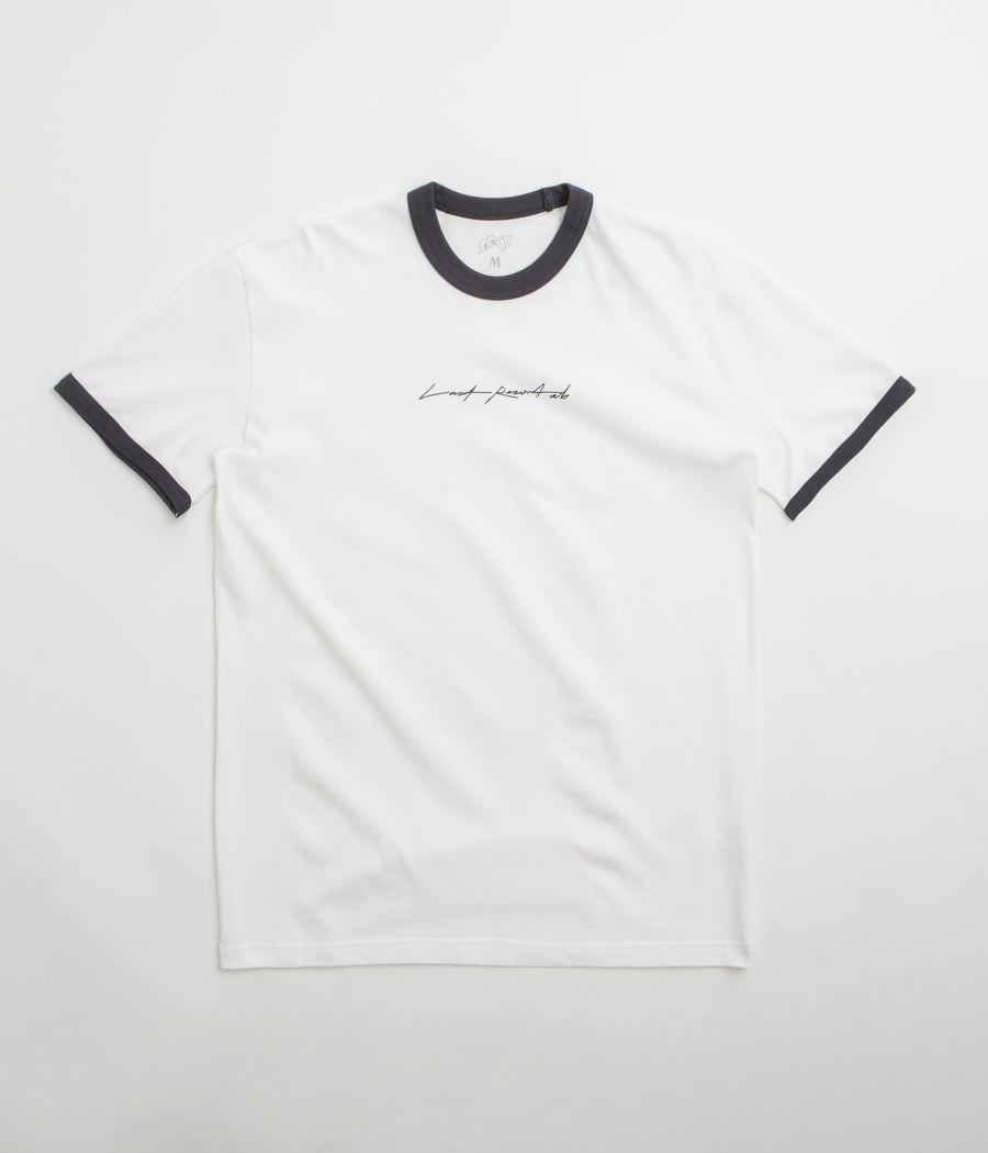 Last Resort AB Signature Ringer T-Shirt in White and Black