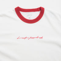 Last Resort AB Signature Ringer T-Shirt - White / Old Red thumbnail
