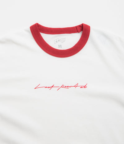 Last Resort AB Signature Ringer T-Shirt - White / Old Red