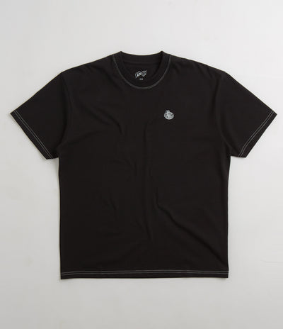 Last Resort AB Small Atlas Contrast Stitch T-Shirt in Black