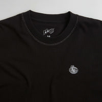 Last Resort AB Small Atlas Contrast Stitch T-Shirt in Black thumbnail