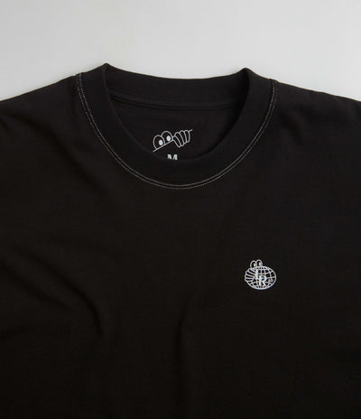 Last Resort AB Small Atlas Contrast Stitch T-Shirt in Black