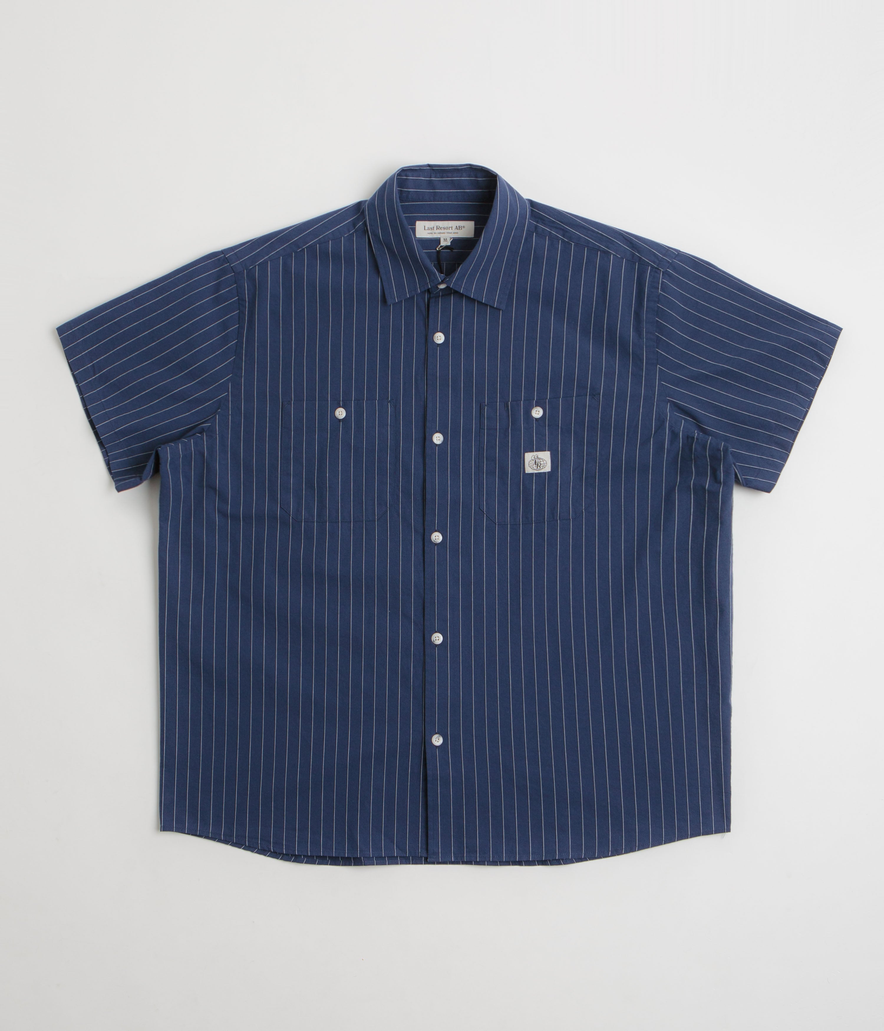 Last Resort AB SS-SM001 Short Sleeve Shirt in Blueprint