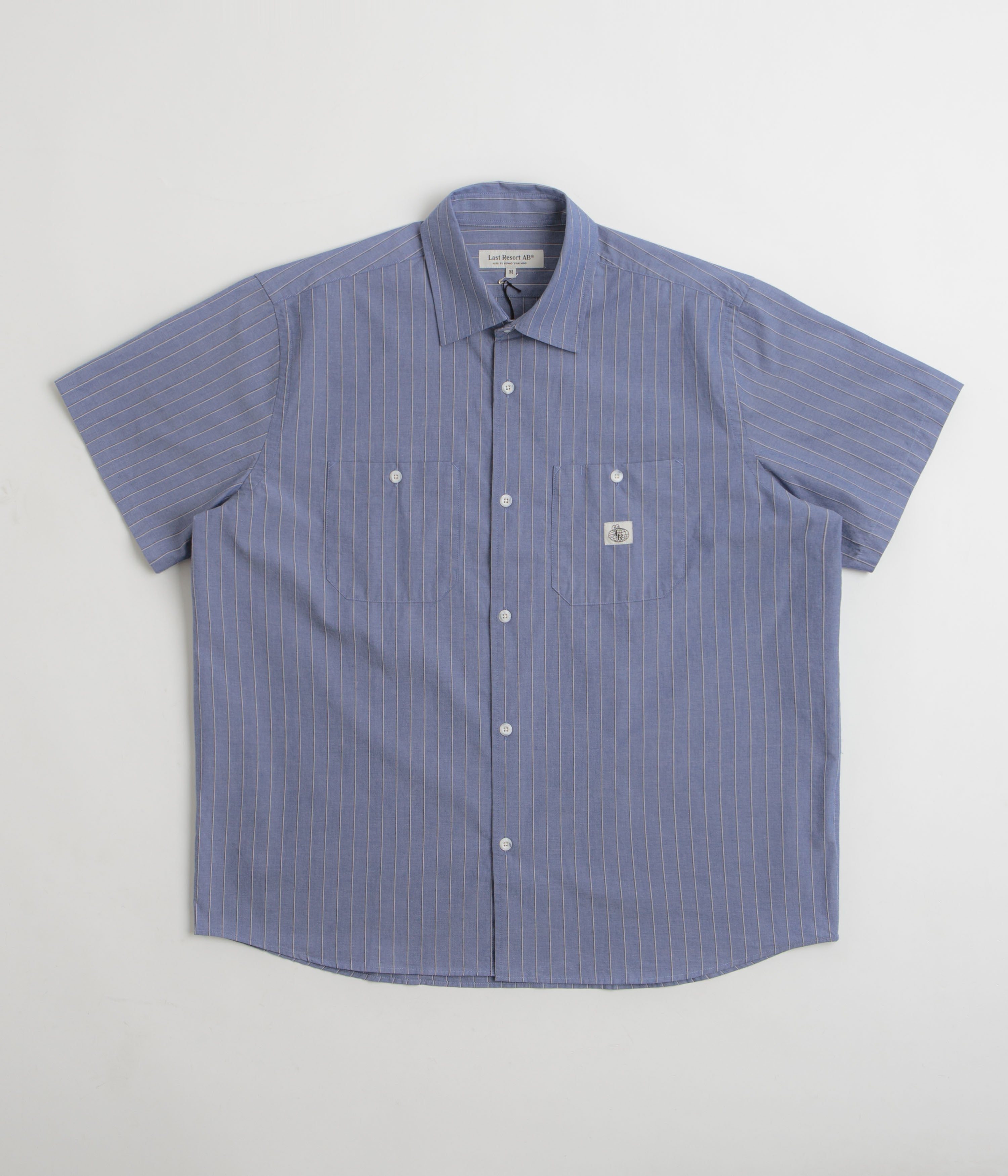 Last Resort AB SS-SM001 Short Sleeve Shirt in Zen Blue
