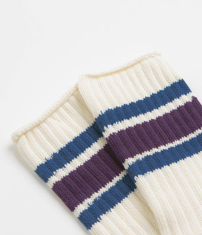 Last Resort AB x Julian Smith Retro Socks - Plum