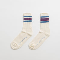 Last Resort AB x Julian Smith Retro Socks - Plum thumbnail