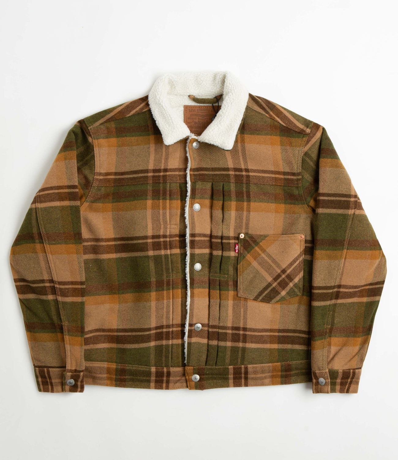 Levi's cord sherpa coach jacket in hotsell green