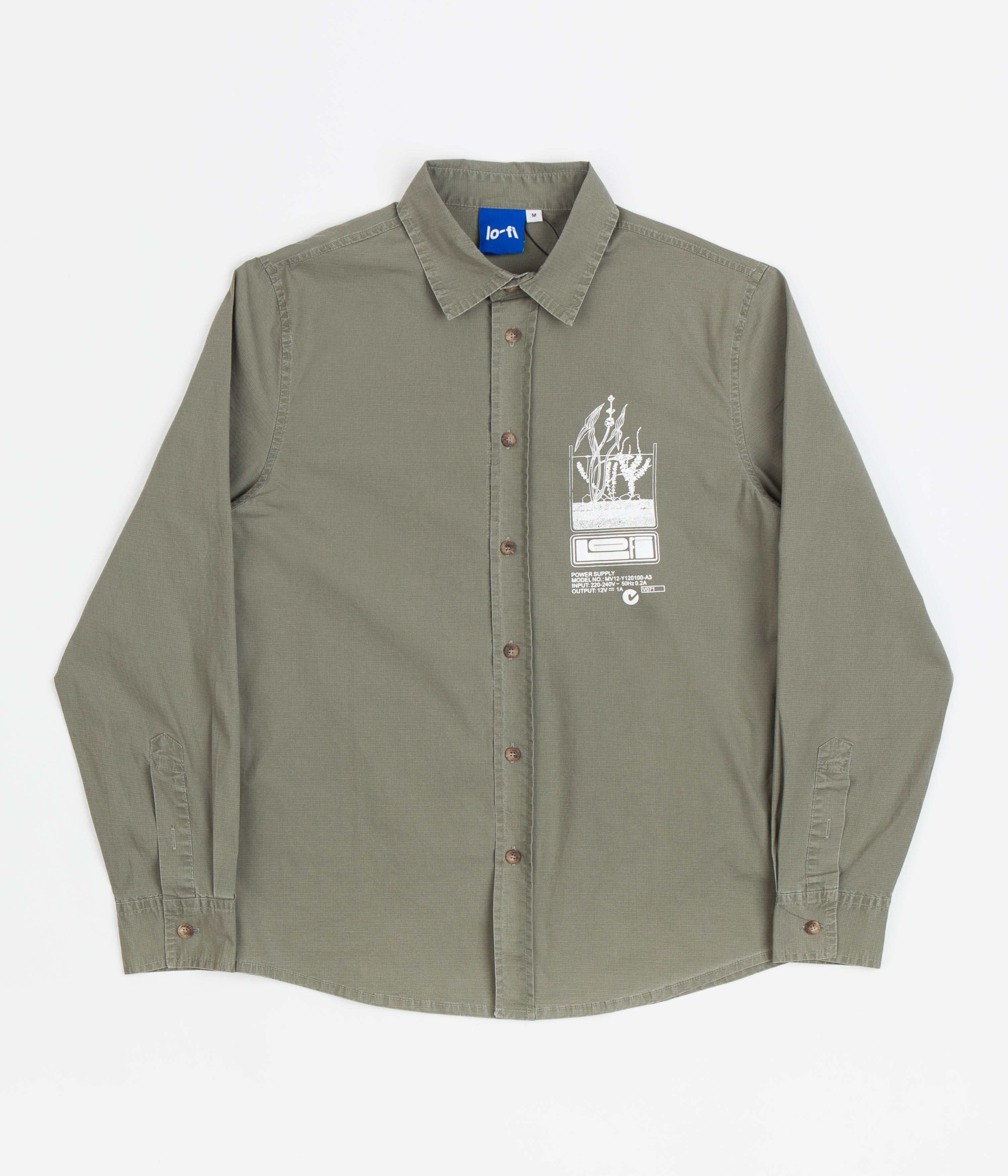 Lo-Fi Antenna Ripstop Shirt in Washed Sage