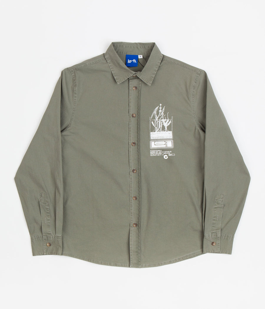Lo-Fi Antenna Ripstop Shirt in Washed Sage