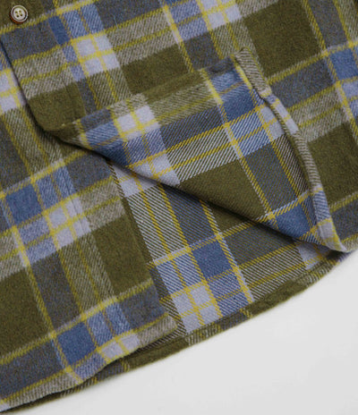 Lo-Fi Healing Flannel Shirt in Olive