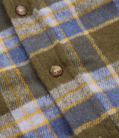 Lo-Fi Healing Flannel Shirt in Olive