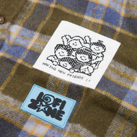 Lo-Fi Healing Flannel Shirt in Olive thumbnail