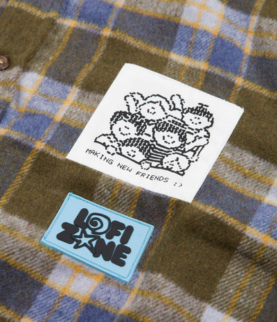 Lo-Fi Healing Flannel Shirt in Olive