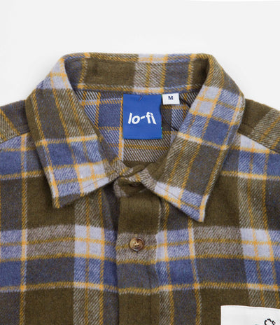 Lo-Fi Healing Flannel Shirt in Olive