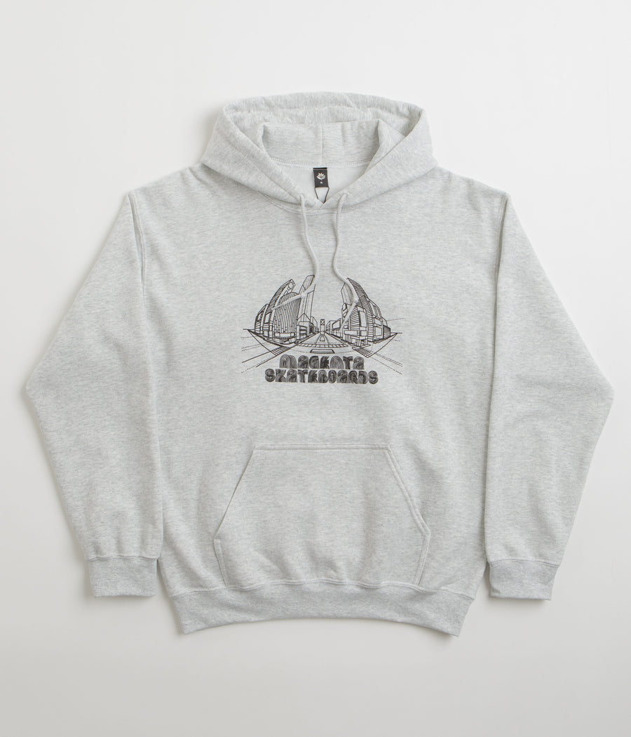 Magenta 3D Hoodie in Ash