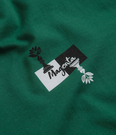 Magenta Chess T-Shirt in Green