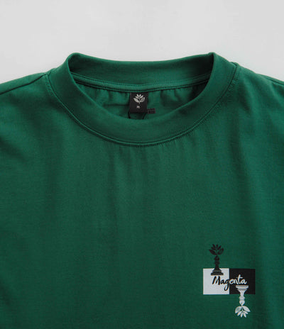 Magenta Chess T-Shirt in Green