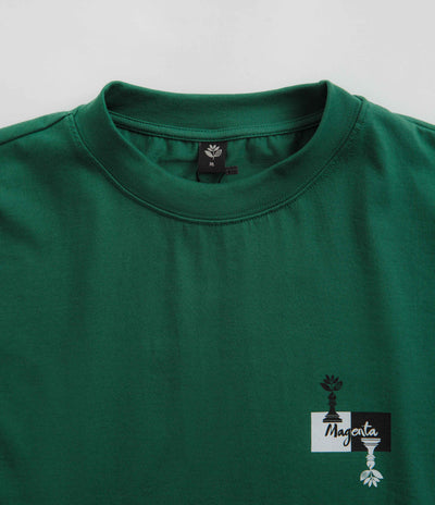 Magenta Chess T-Shirt - Green