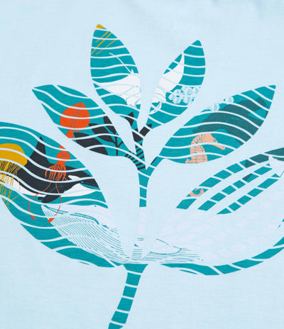 Magenta Deep Plant T-Shirt - Blue