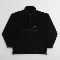 Magenta Dimanche Velour 1/2 Zip Sweatshirt - Navy thumbnail