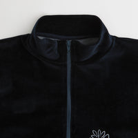 Magenta Dimanche Velour 1/2 Zip Sweatshirt - Navy thumbnail