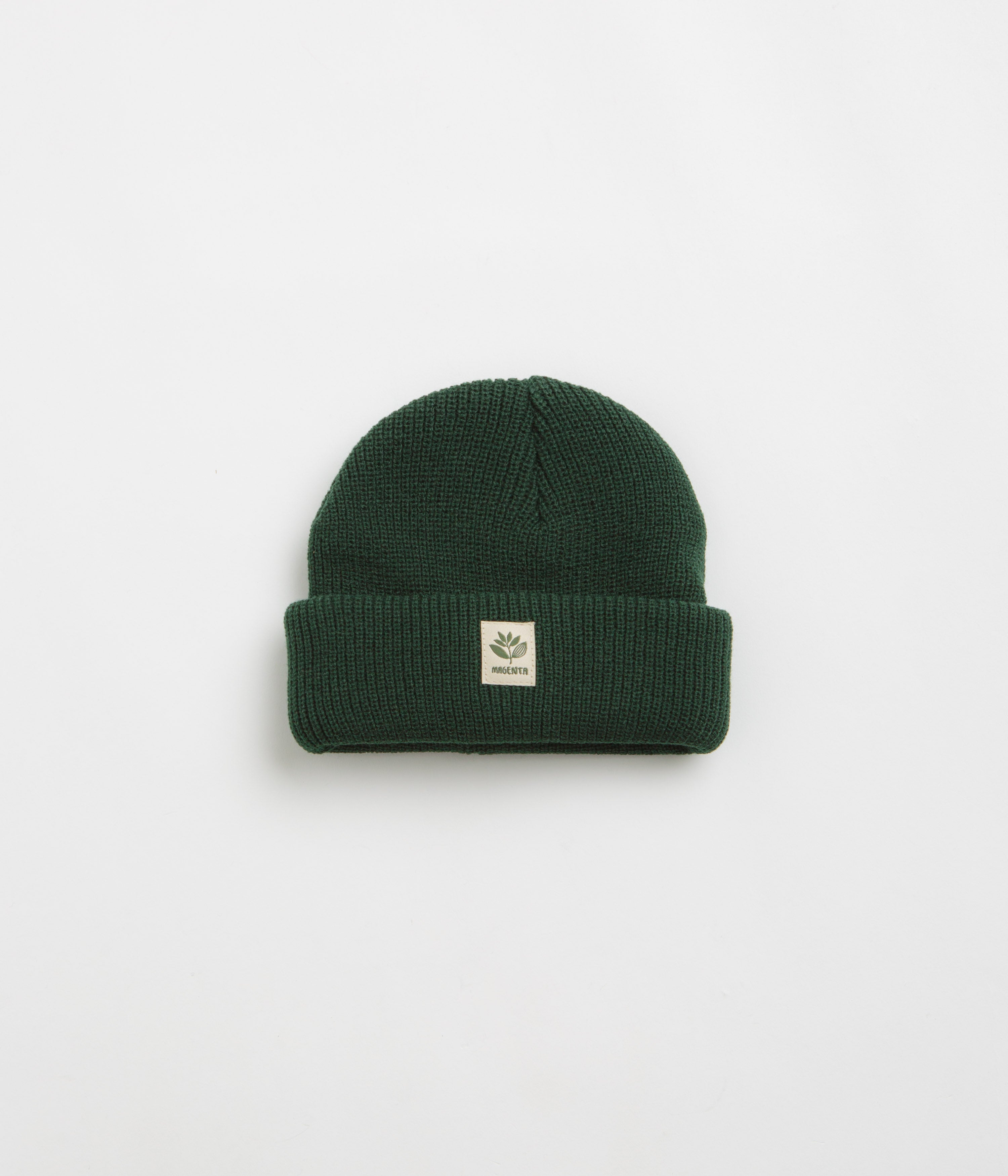 Magenta Fam Beanie in Forest Green