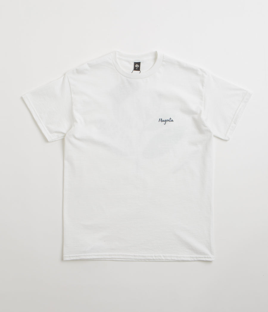 Magenta Femme T-Shirt in White